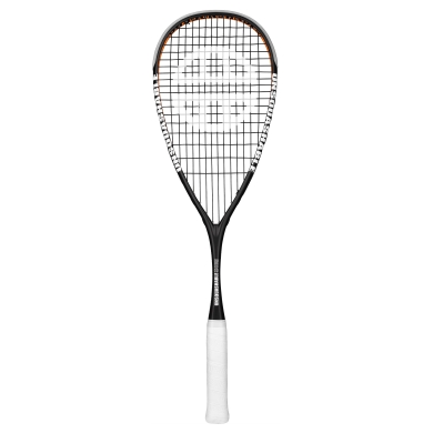 UNSQUASHABLE Squash Racket James Willstrop Hero (130g/head heavy) 2024 black/orange - strung -